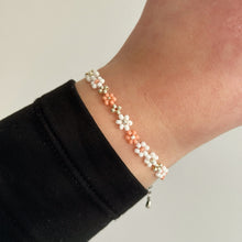 Load image into Gallery viewer, Peachy floral bracelet
