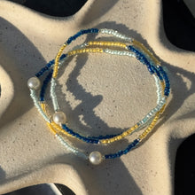 Load image into Gallery viewer, Multi coloured glass bead bracelets

