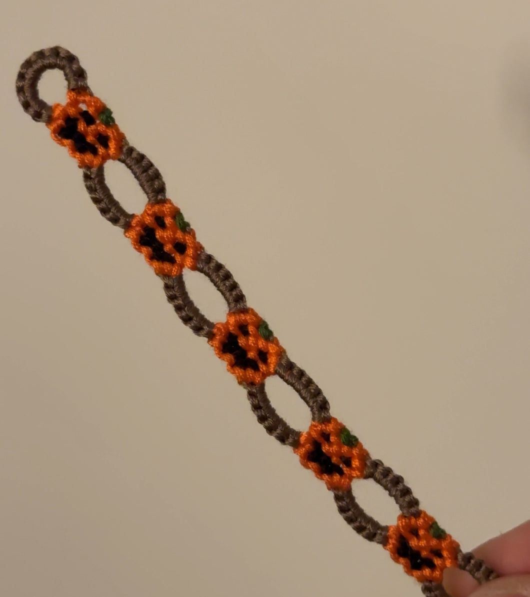 Pumpkin chain bracelet