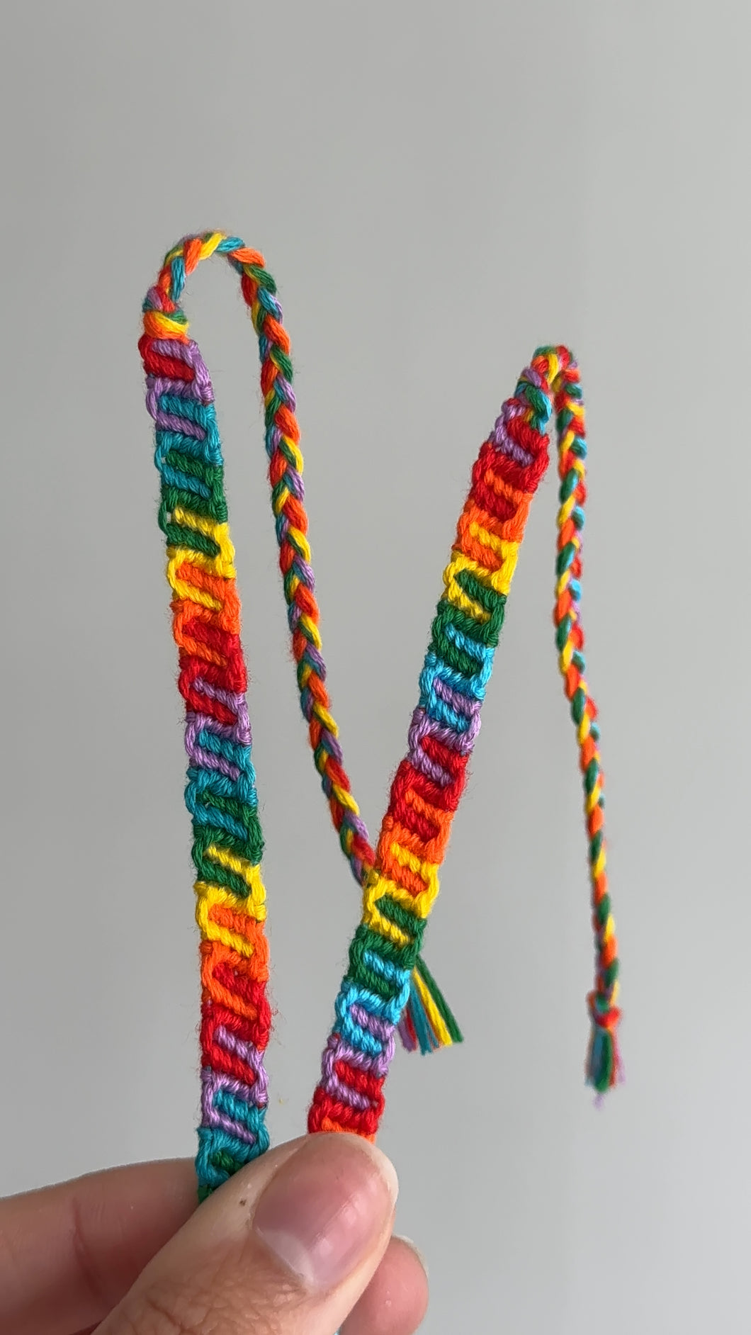 Rainbow thread bracelet