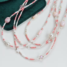 Load image into Gallery viewer, Peachy pearl necklaces
