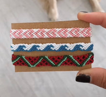 Load image into Gallery viewer, Watermelon thread bracelet
