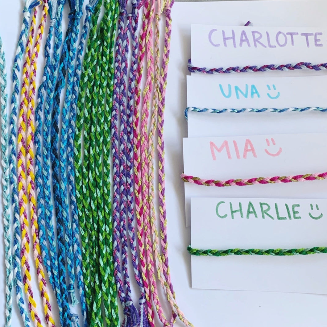 Colourful bracelets in bulk